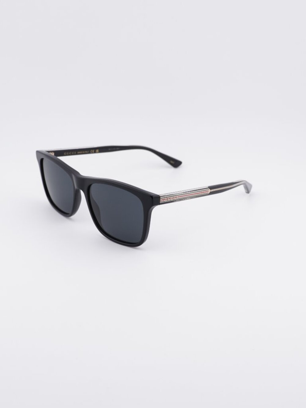 Gucci GG0381SN 006 Sunglasses Black Square Frame, Grey Lenses